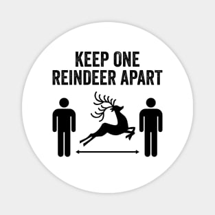 Keep One Reindeer Apart social distancing christmas Magnet